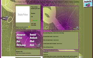 Looping spiral in green and purple
