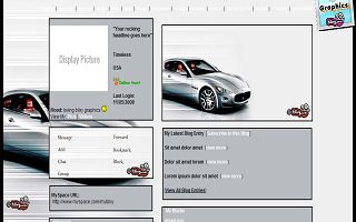 Luxury car silver