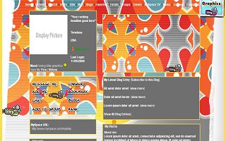 Orange yellow red shamrock star shapes