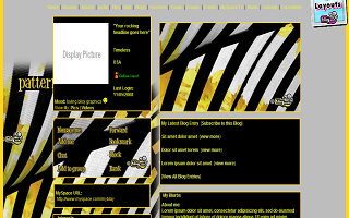 Yellow black patterns and colors
