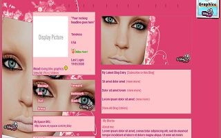 Pink face cutout