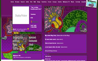 Purple tiling mosaic Myspace Layout