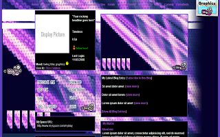 Purple zig zags