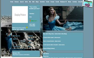 Scarlett Johansson 4 Myspace Layout