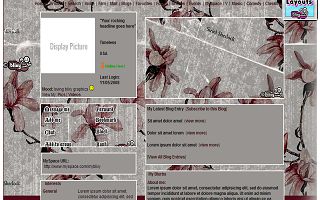 Siriol Sherlock Myspace Layout
