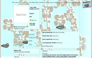 Sky blue with gray white flower