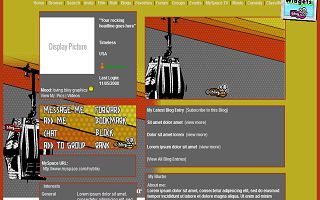 Sky ride tram Myspace Layout