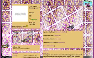 Speckled square colors Myspace Layout