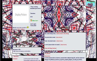Star speckled Myspace Layout