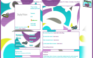 Swirling blue green purple white puffs