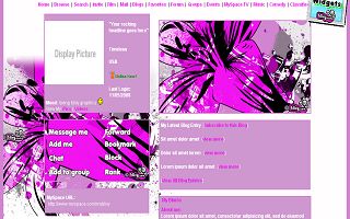 Urban pink flower Myspace Layout
