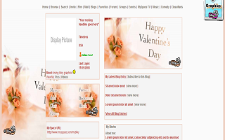 Valentines Card Myspace Layout