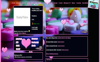 Valentines Day hearts and candy