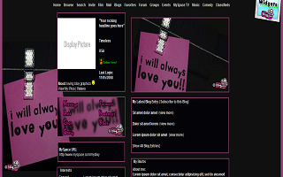 Will always love you Myspace Layout