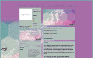 Pink and blue hexagon shapes