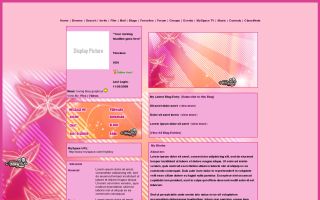 Pink butterflies