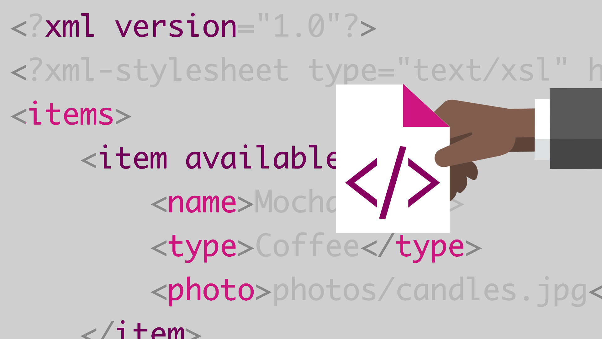 características do xml