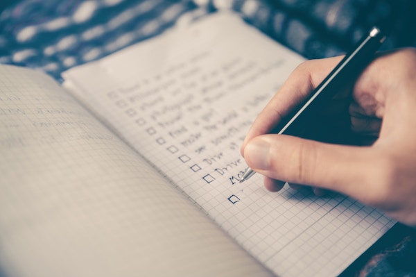 Make a list of your goals and values