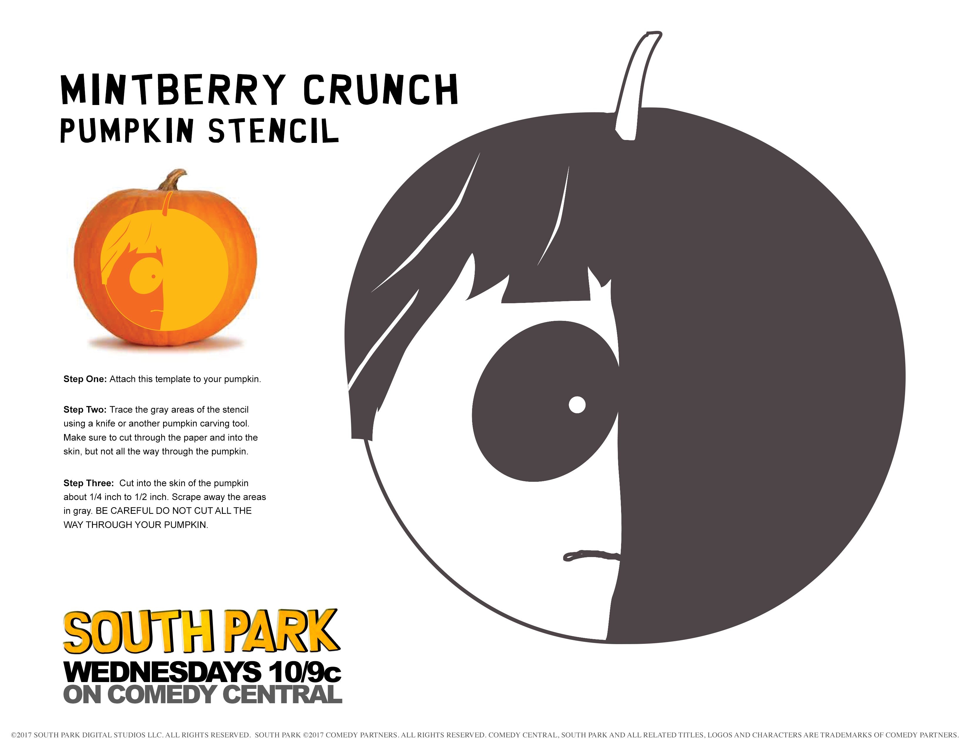 south park halloween pumpkin stencils blog south park studios