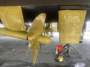 New running gear close up