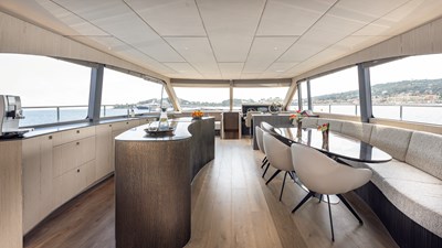 ST-BARTH II Bridge Deck Salon & Galley