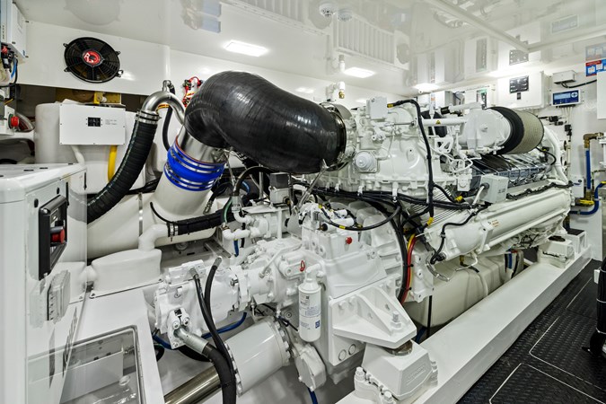 2023 Viking 80 Convertible - Zatara - Engine Room