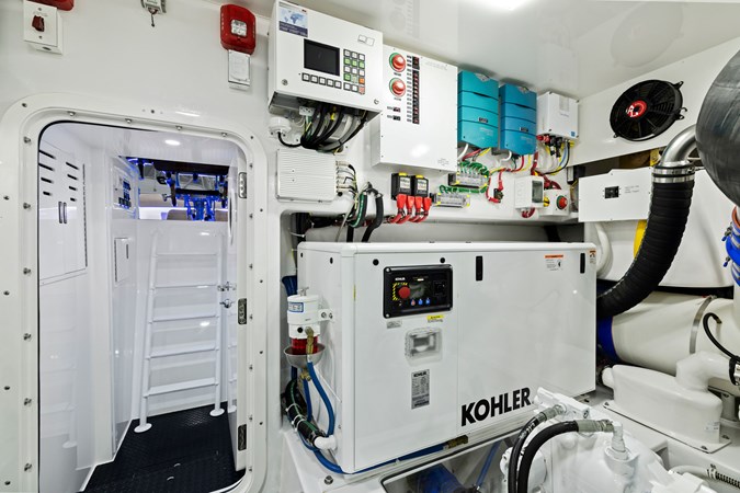 2023 Viking 80 Convertible - Zatara - Engine Room