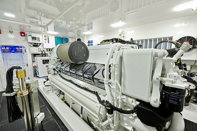 2023 Viking 80 Convertible - Zatara - Engine Room