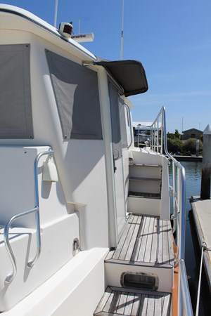 Heading aft, port side