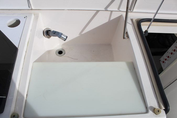 Sink and cutting board