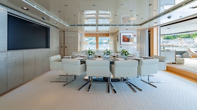 Loon 221' - Main Deck Salon Formal Dinning