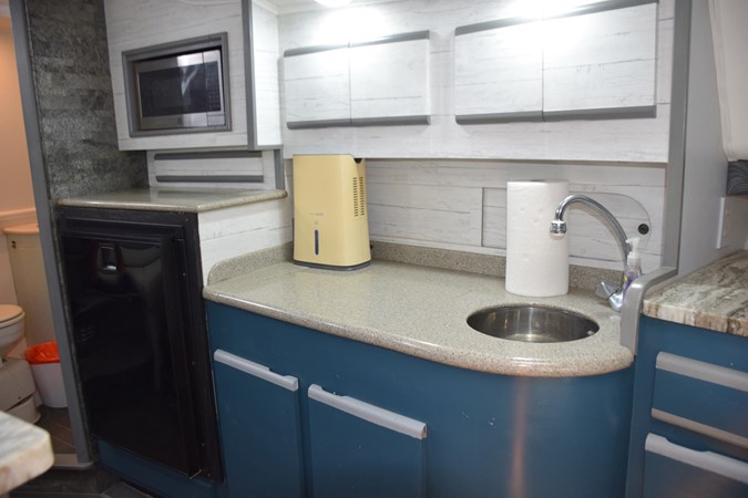 Port side cabin, aft view