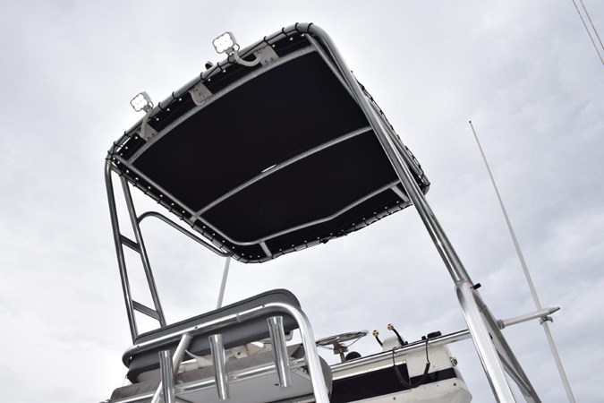 LED spreader lights, open side of tower