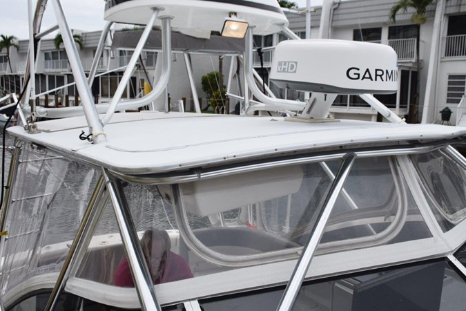 Tower forward flood light, dome radar