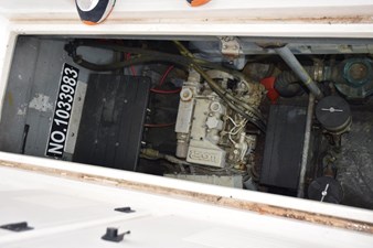 Northern Lights generator aft, center hatch