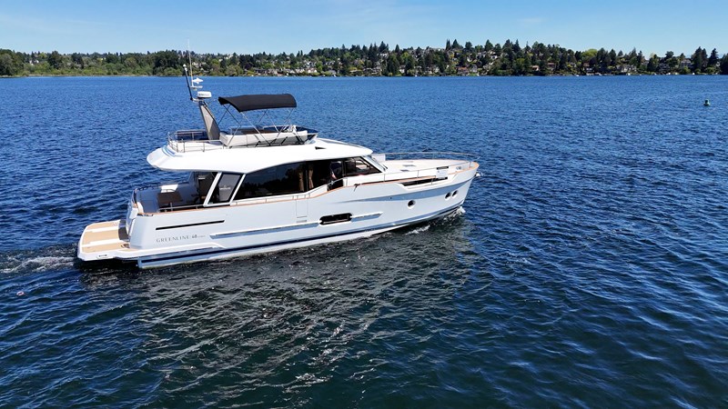 Greenline 48 Fly Hybrid Powered Yacht by Ocean Pacific Yachts