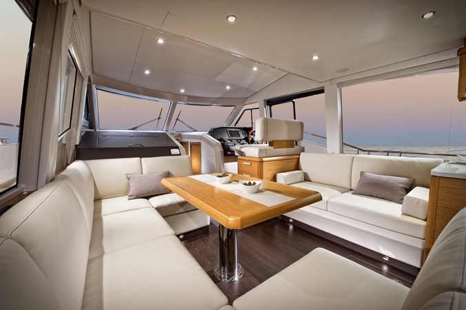 Greenline 48 Fly Hybrid Interior Powered Yacht by Ocean Pacific Yachts