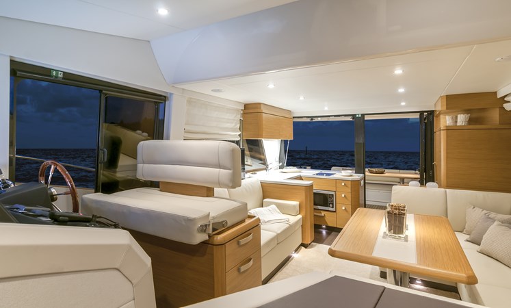 Greenline 48 Fly Hybrid Interior Powered Yacht by Ocean Pacific Yachts