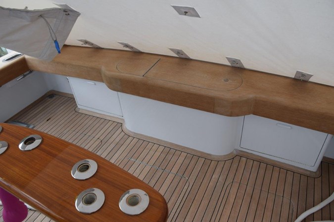 Cockpit with canvas fly cover