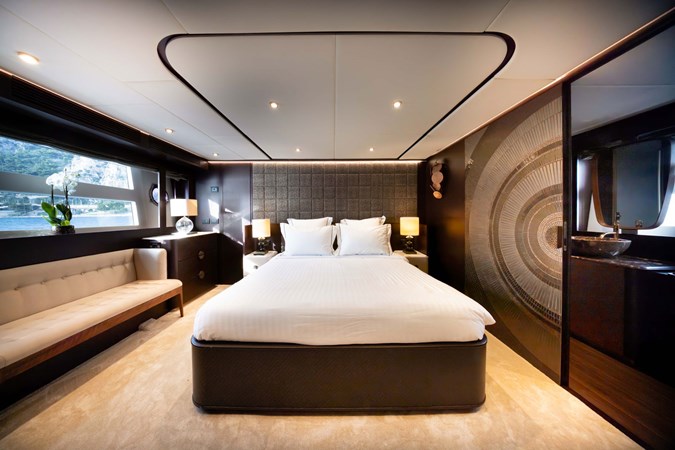 CECILOU-46CECILOU-CECILOU 27m Cayman Yacht For Sale Master Cabin