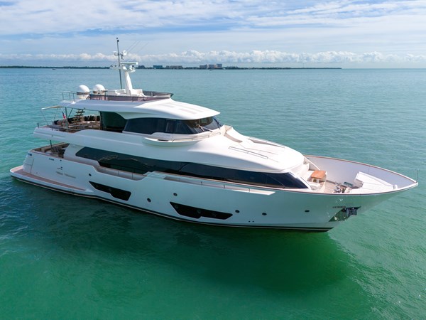 92' Ferretti Custom Yacht 'Davinci' _ Drone-21