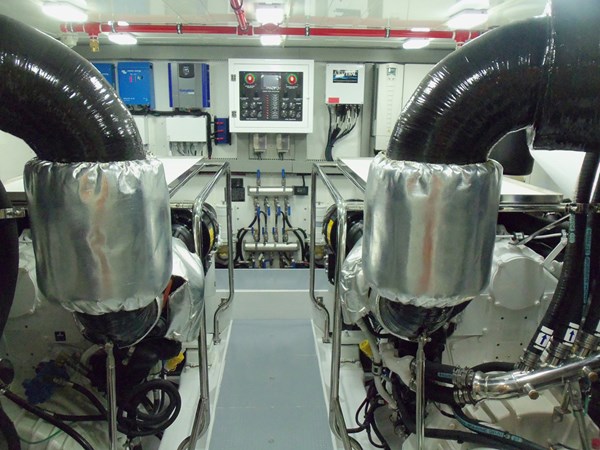 Engine room looking forward