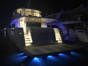Stern at night