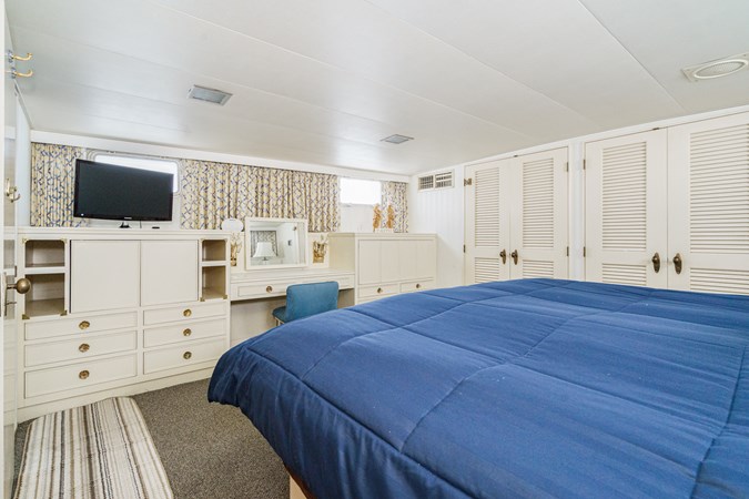 Aft Master Stateroom Vanity/ Large Closets/ Drawers