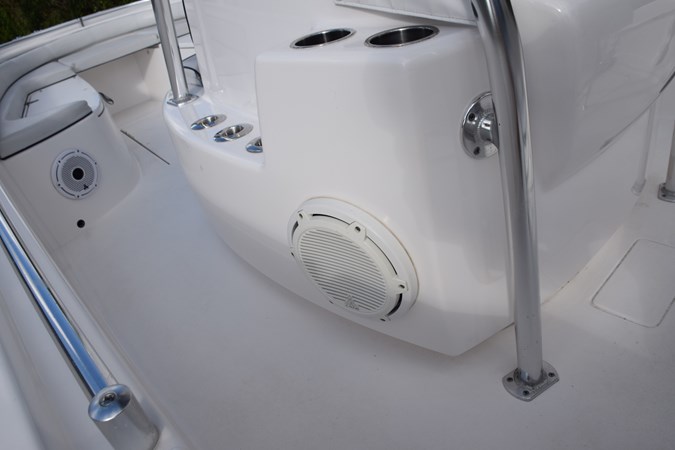 Portside of Console, JL Audio Subwoofer