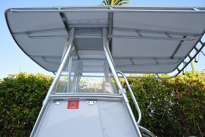 Three-Side Poly Enclosure, New Canvas T-Top