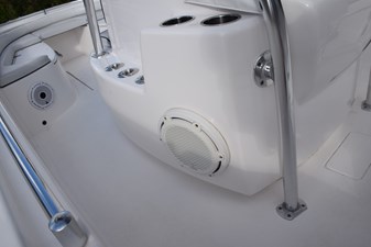 Portside of Console, JL Audio Subwoofer