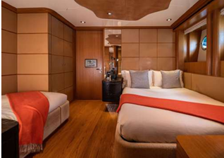 Space, versatility and overflowing luxury is key to the VIP cabin