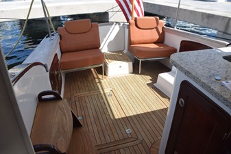 Cockpit View Aft from Helm Deck-Granite Counter