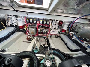 LUNA, 2013 Hunt Yachts Harrier 36: Engine Room Forward